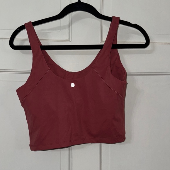 CALIA by Carrie Underwood Deep Red Crop Top - Picture 3 of 3